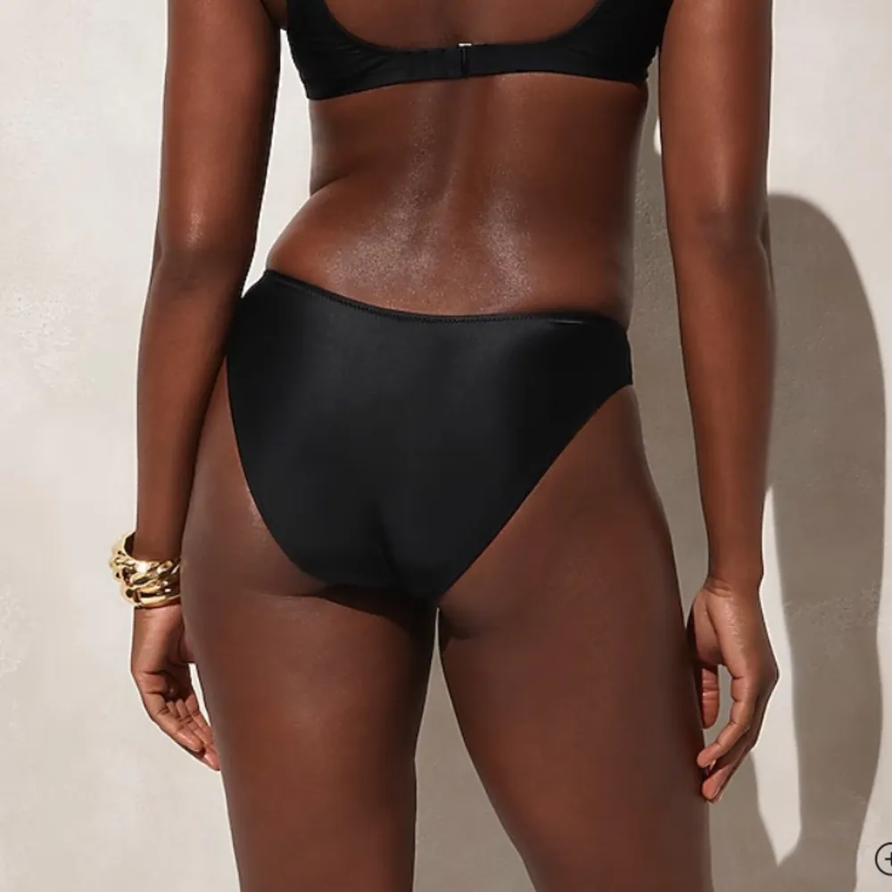 J. Crew Black 90s High Leg Bikini Bottom Women’s Size XL NEW Swimsuit - Image 2