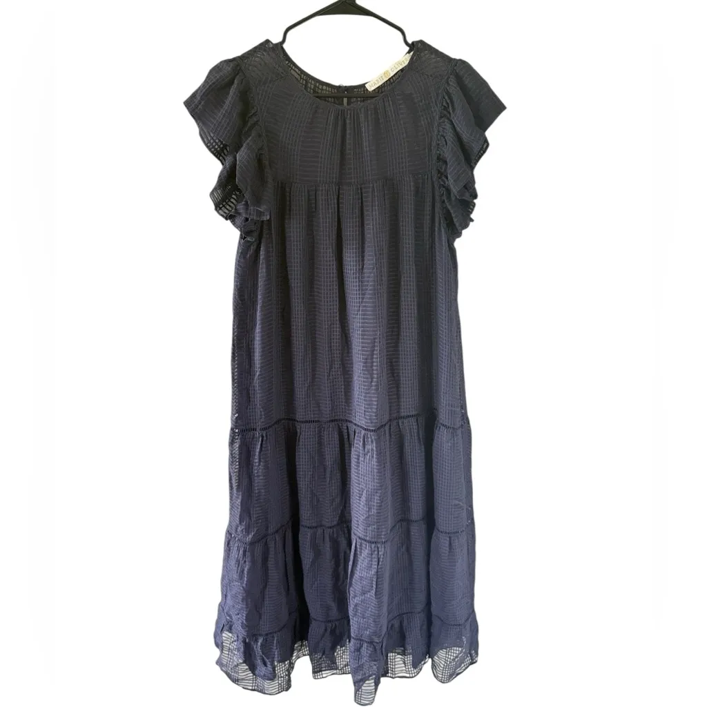 Marie Oliver Surie Tiered Flutter-Sleeve Maxi Dress - Image 5