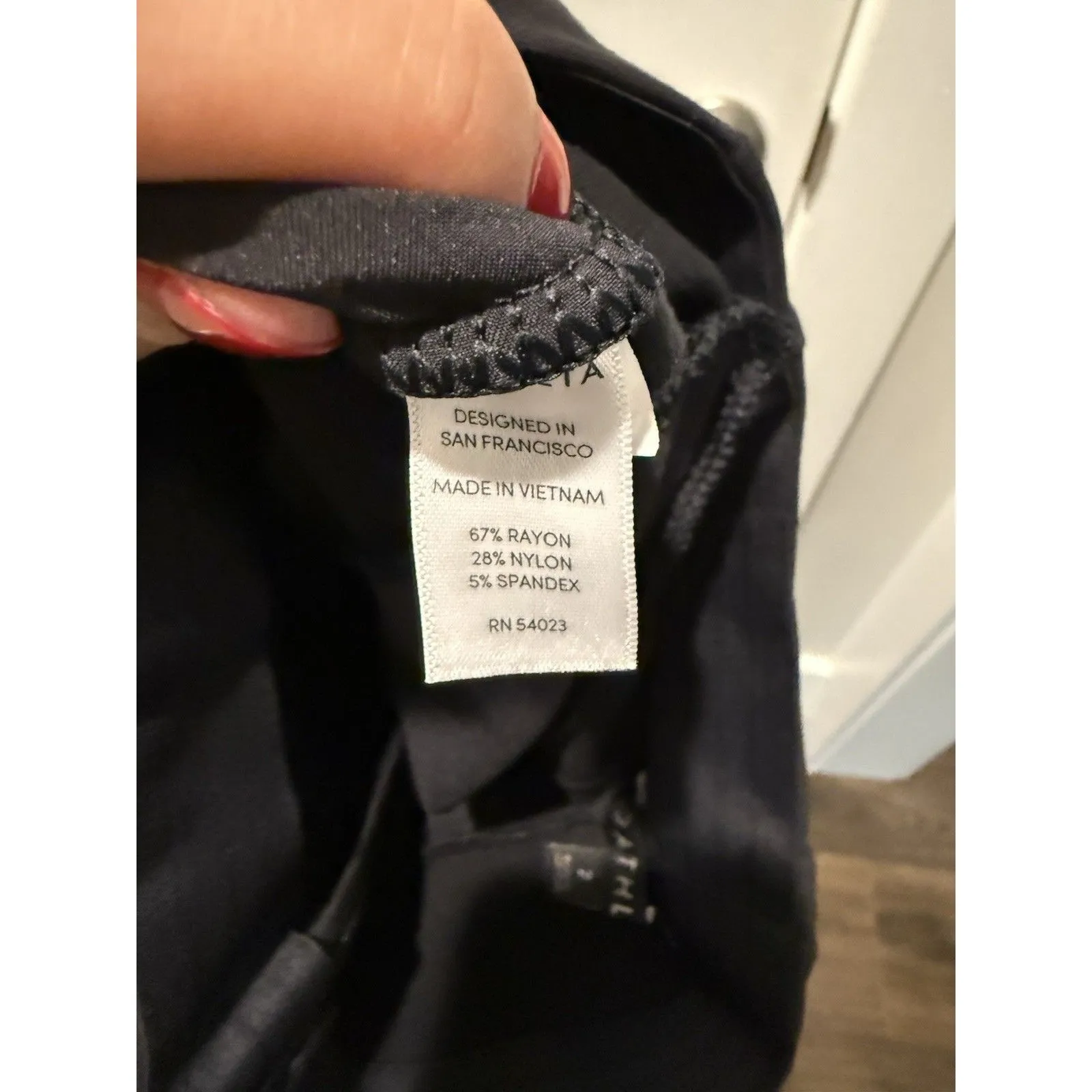 Athleta Siena Womens Size 2 Skinny Pant leggings Black pockets side zip #353489 - Image 5