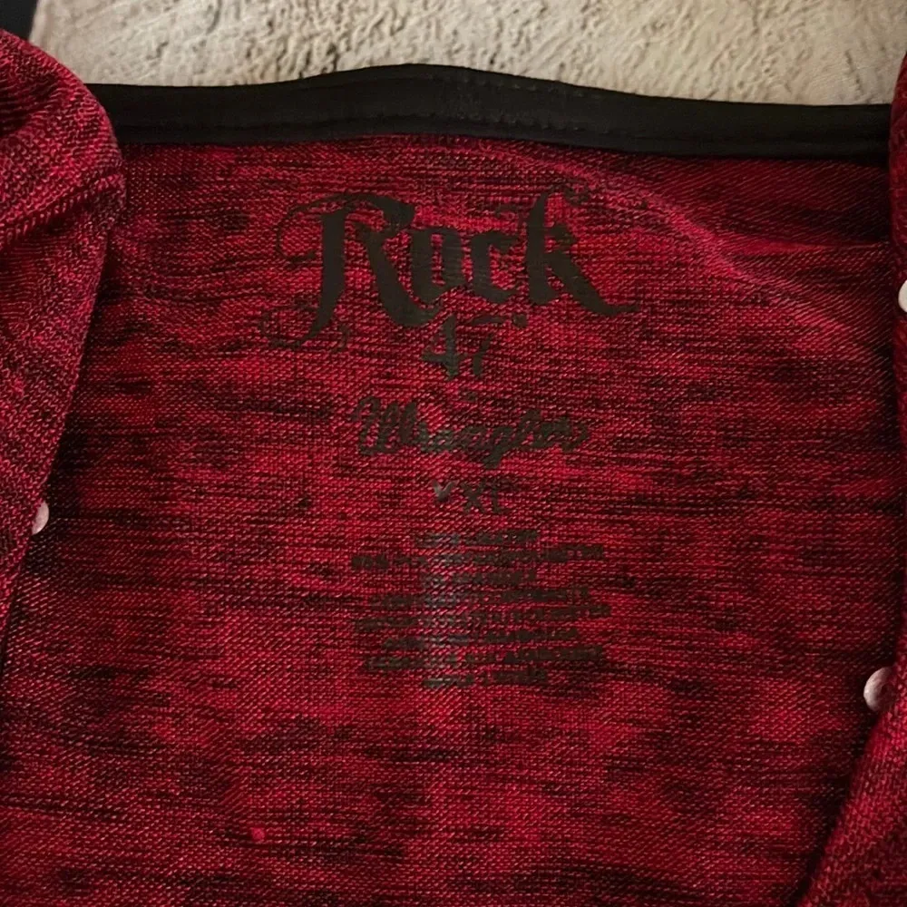 Women’s Rock 47 sequin crop top XXL Red - Image 3