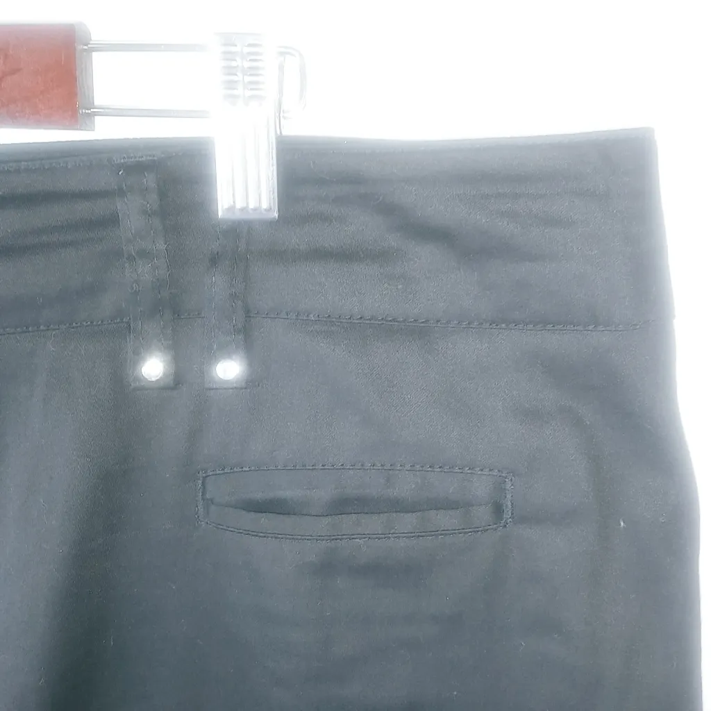Larry Levine 18 Black Cotton Straight Leg Pants Plus Workwear - Image 9