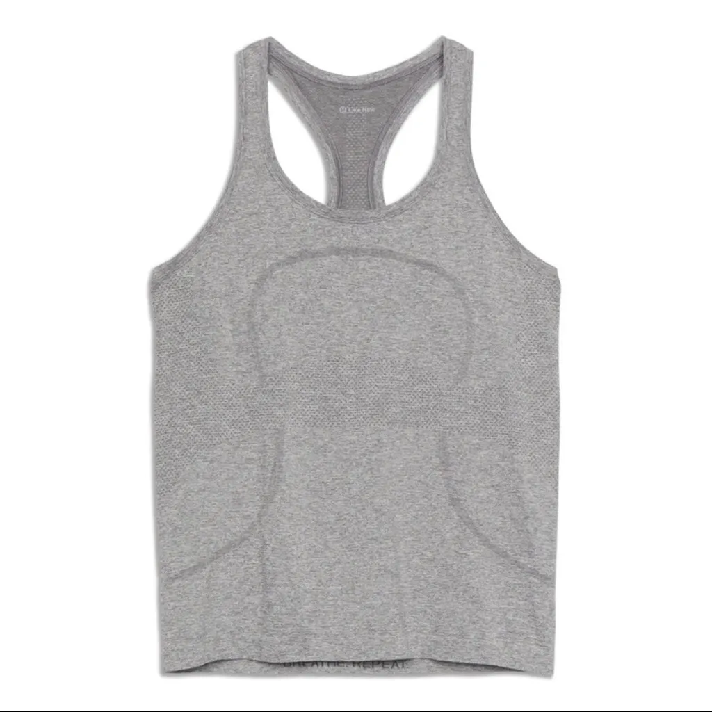 EUC Swiftly Tech Racerback Tank Top Size 10 in grey color - Image 3