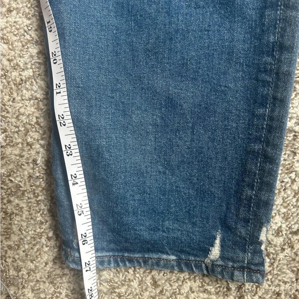 Express Blue Boyfriend Mid Rise Jeans Denim Casio Distressed 10 - Image 8