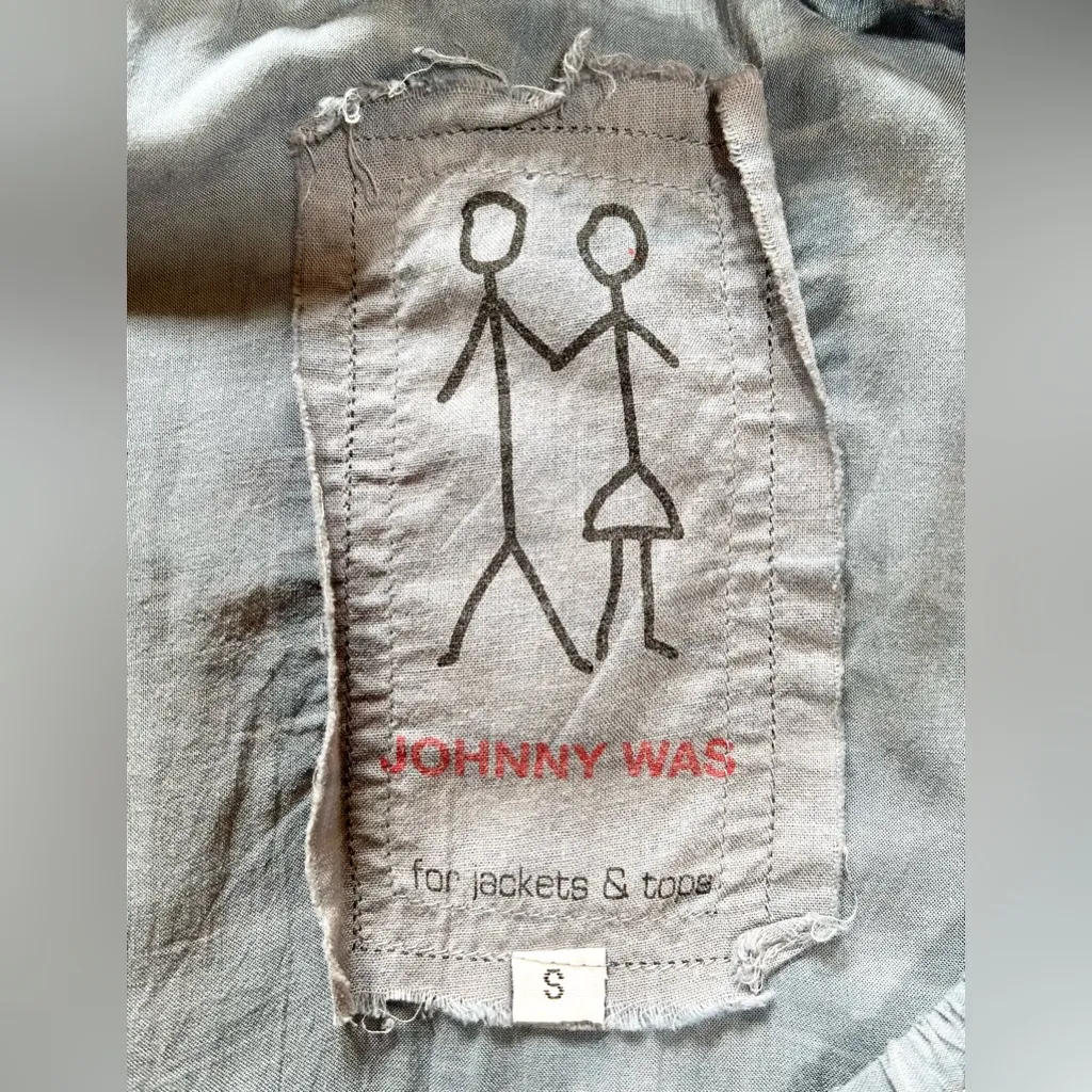 Pete & Greta Johnny Was Ombre Rayon Tunic Blue Yellow Boho Resortwear Sz S 💛 - Image 6