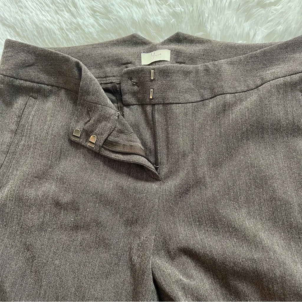 Yvos Women’s Size 12 Chocolate Trousers Pants – Pre - Image 4