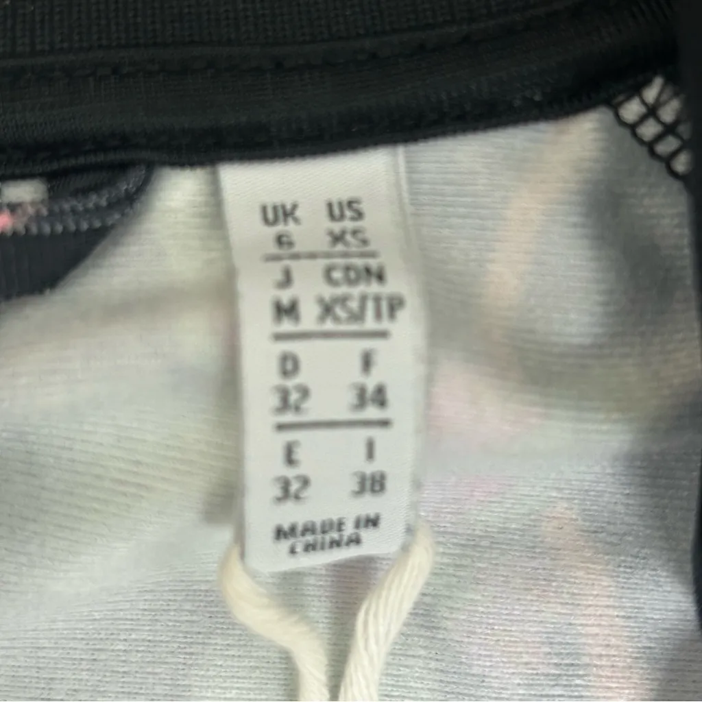 ADIDAS Botanical Track Jacket 3 Stripes Multi Color Floral Zip Up Size XS - Image 7