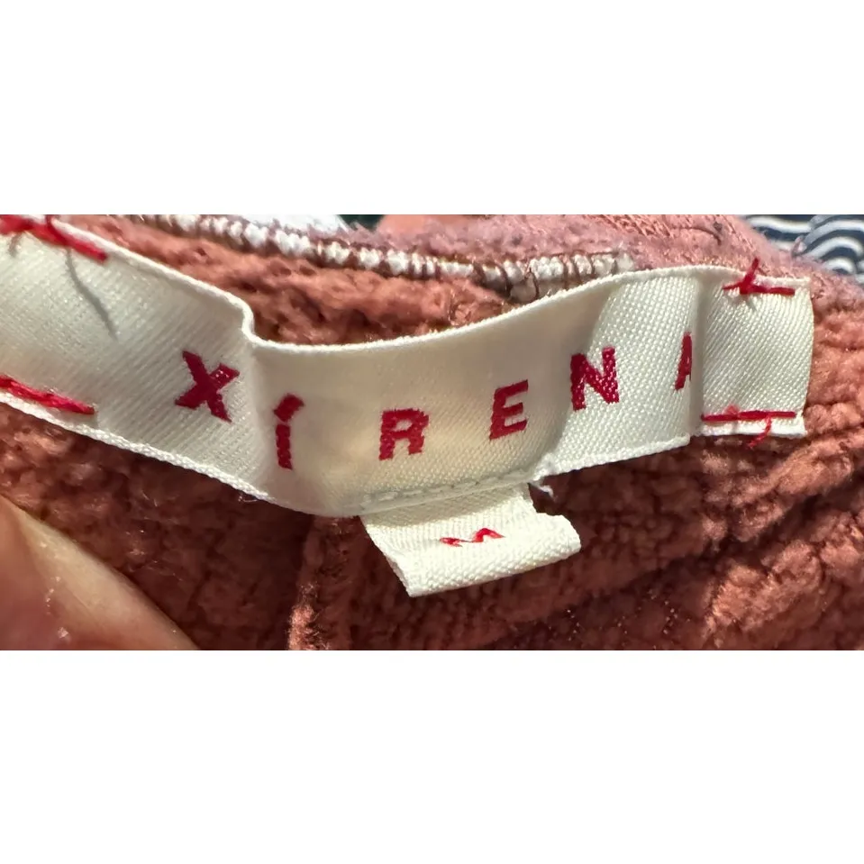 Xírena Cozy Fleece Sweatpants Pink Clay Color in Medium Made in USA - Image 3