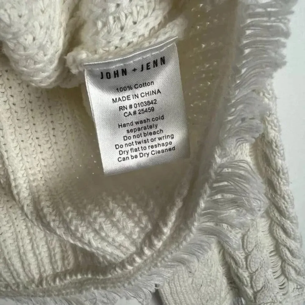 Atlas Fringe Sweater Revolve Pullover Fringe Boho Size XS EUC - Image 8