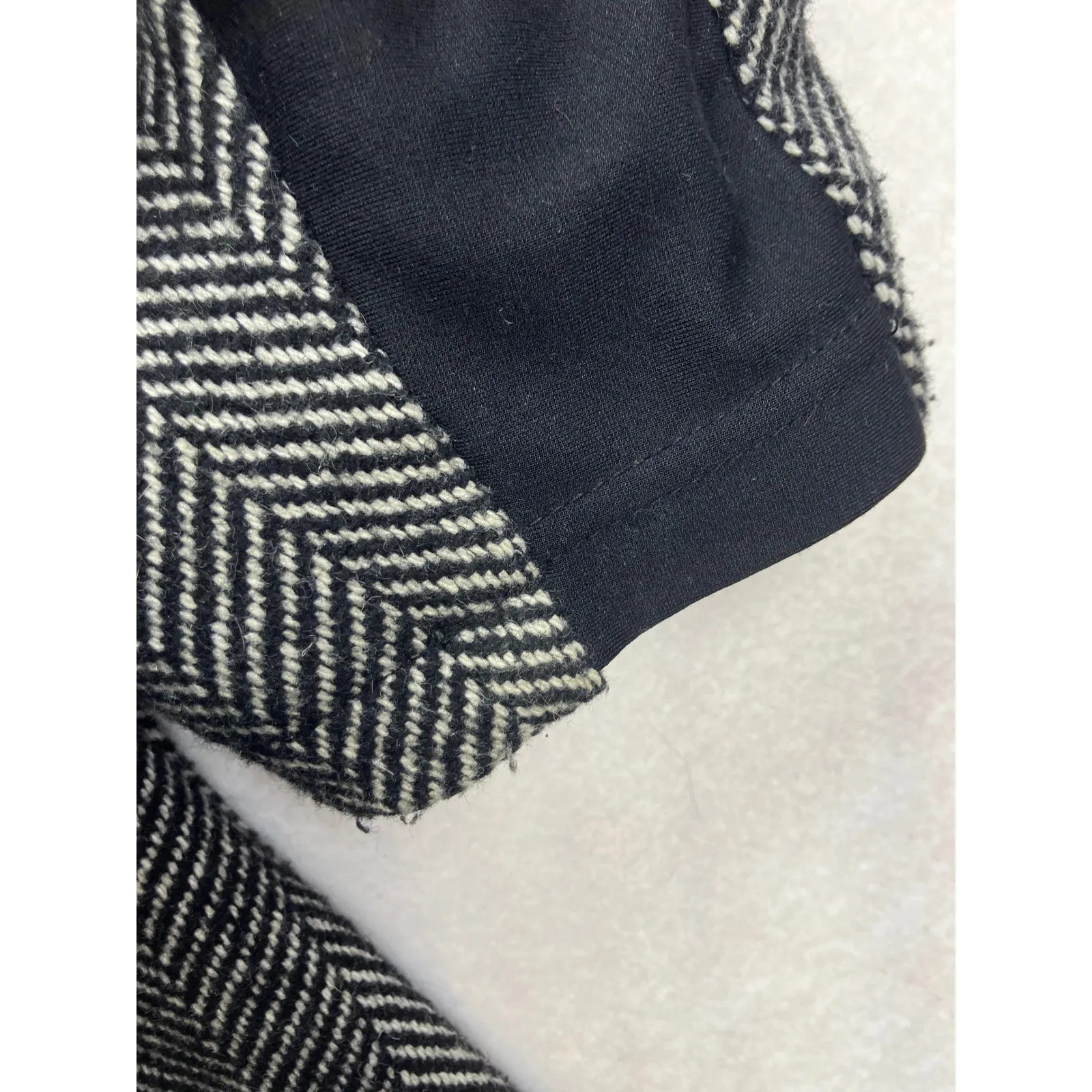 Torrid Black White Herringbone Double Breasted Coat Plus Size 3 Flaw - Image 7