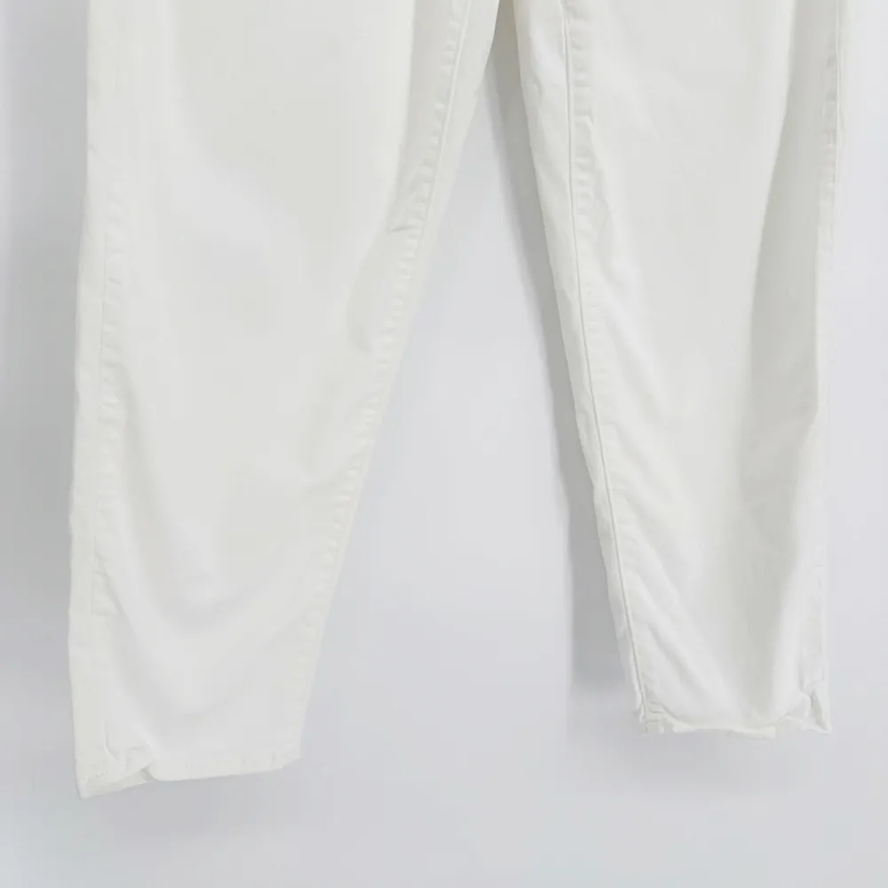 Levi's Pleated Balloon Leg Pants High Waisted Cropped in White Women's 25 - Image 5