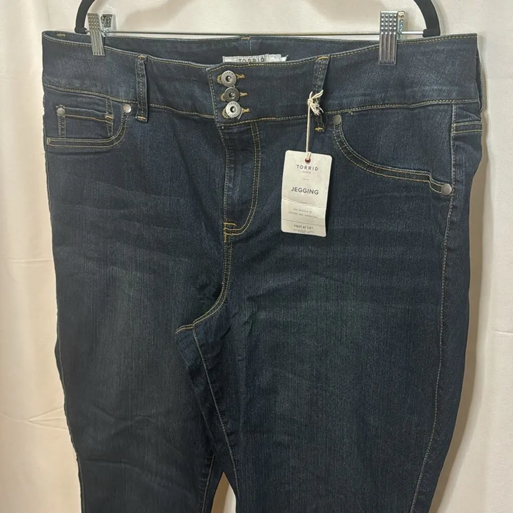 torrid Jegging Skinny Super Soft High-Rise Jean - Night Shade Size 22R - Image 3