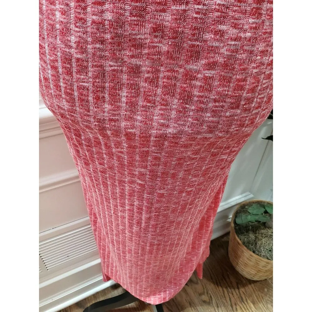 Espresso Women's Red Polyester Round Neck Short Sleeve Long Maxi Dress Size 2X - Image 4