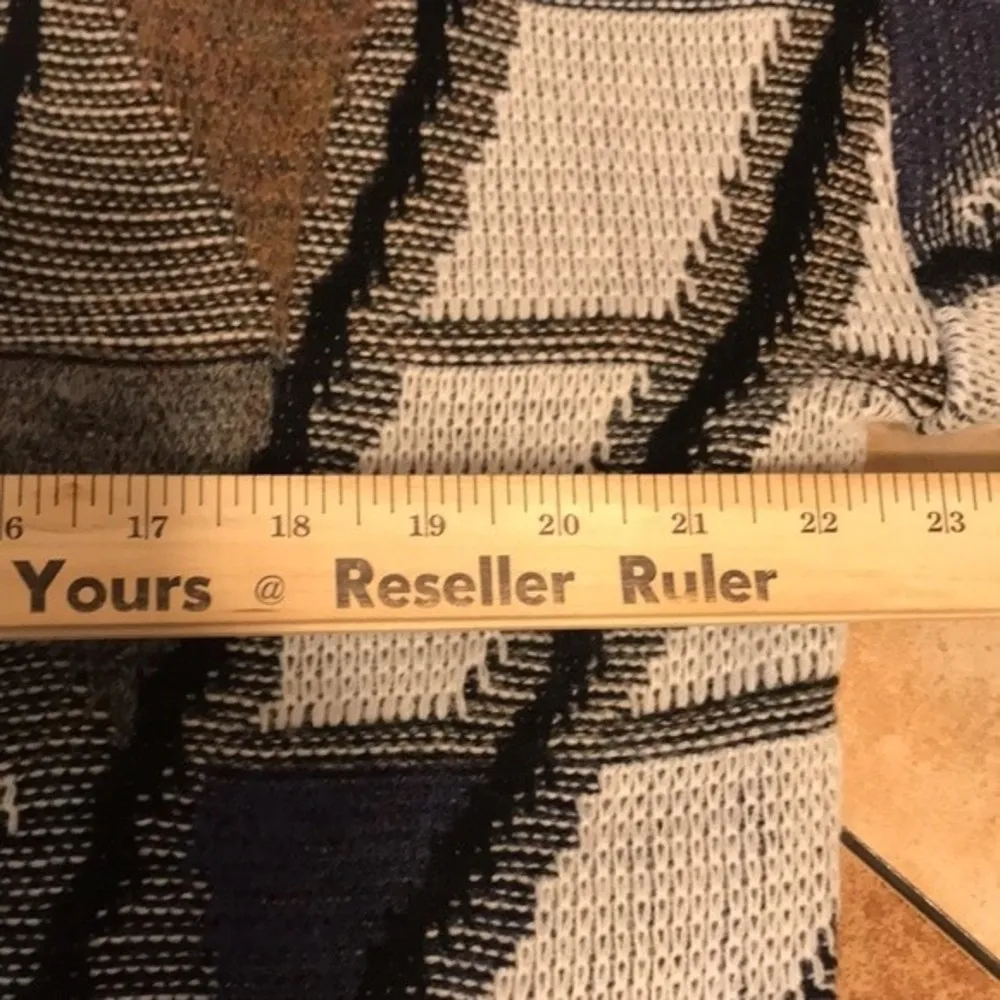 Koman oversized button up knit cardigan sweater size large Black - Image 9