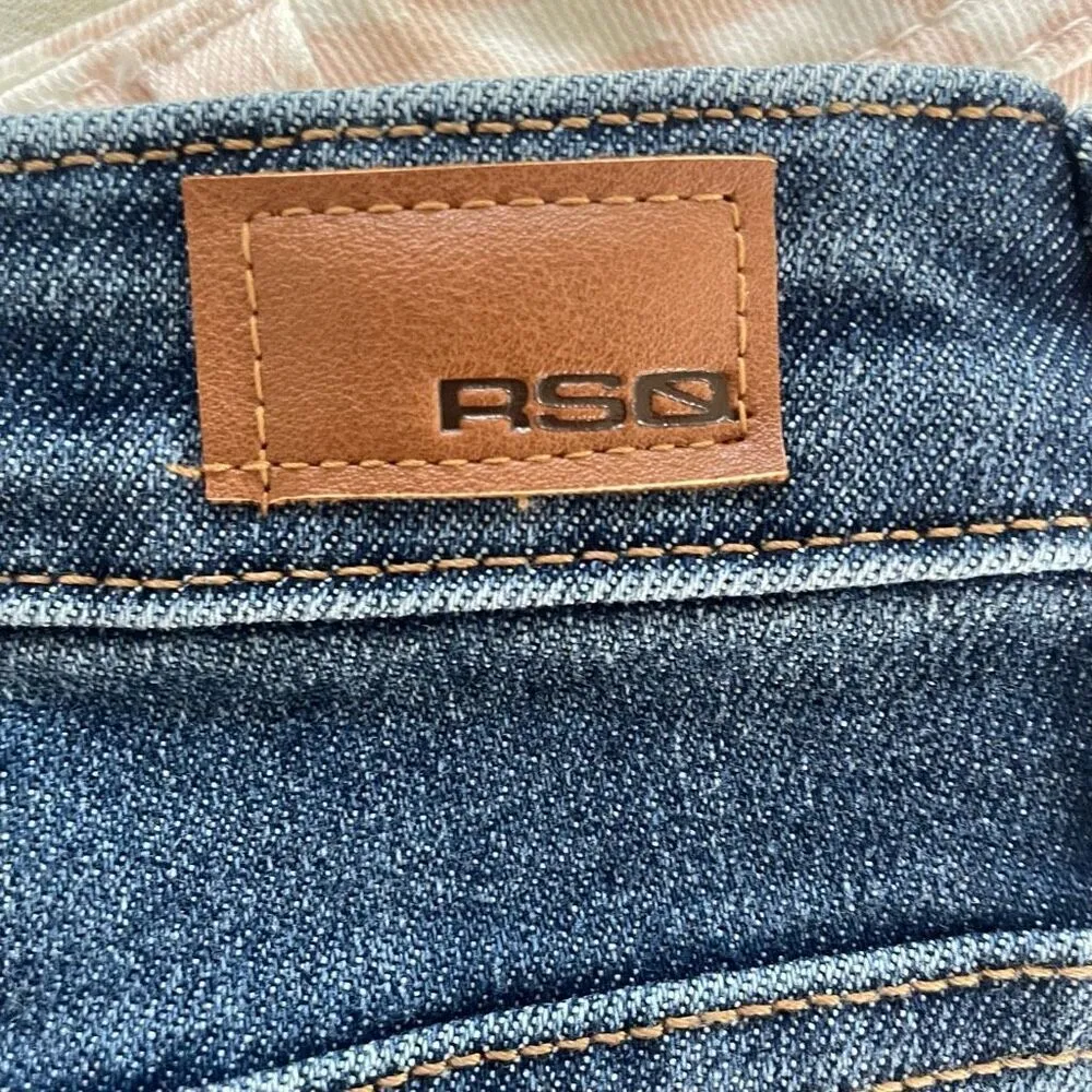 RSQ High Rise Cuffed Denim Shorts 25 - Image 4