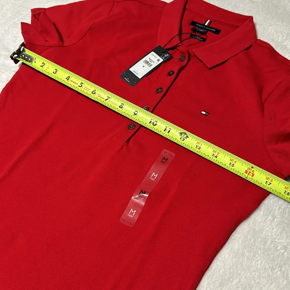 TOMMY HILFIGER
Women's slim Heritage polo shirt Red-M - Image 7