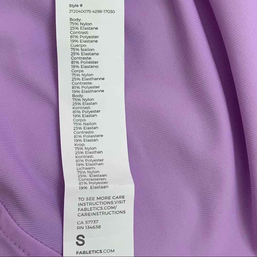 Fabletics Amara Blue Purple Reversible Women’s Jacket - Image 15