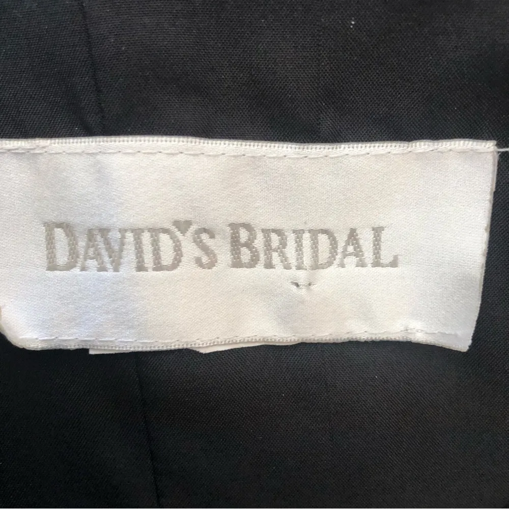 David’s Bridal Black Strapless Cocktail Mini Dress Empire Waist Sz. 6 - Image 8