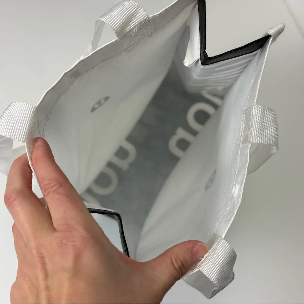 lululemon athletica White and Black Tote Bag - Image 4