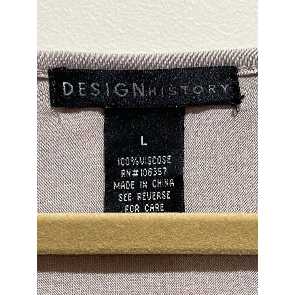 Design History Sleeveless Ruffle Brown Colored Blouse ~ Size  Large - Image 5