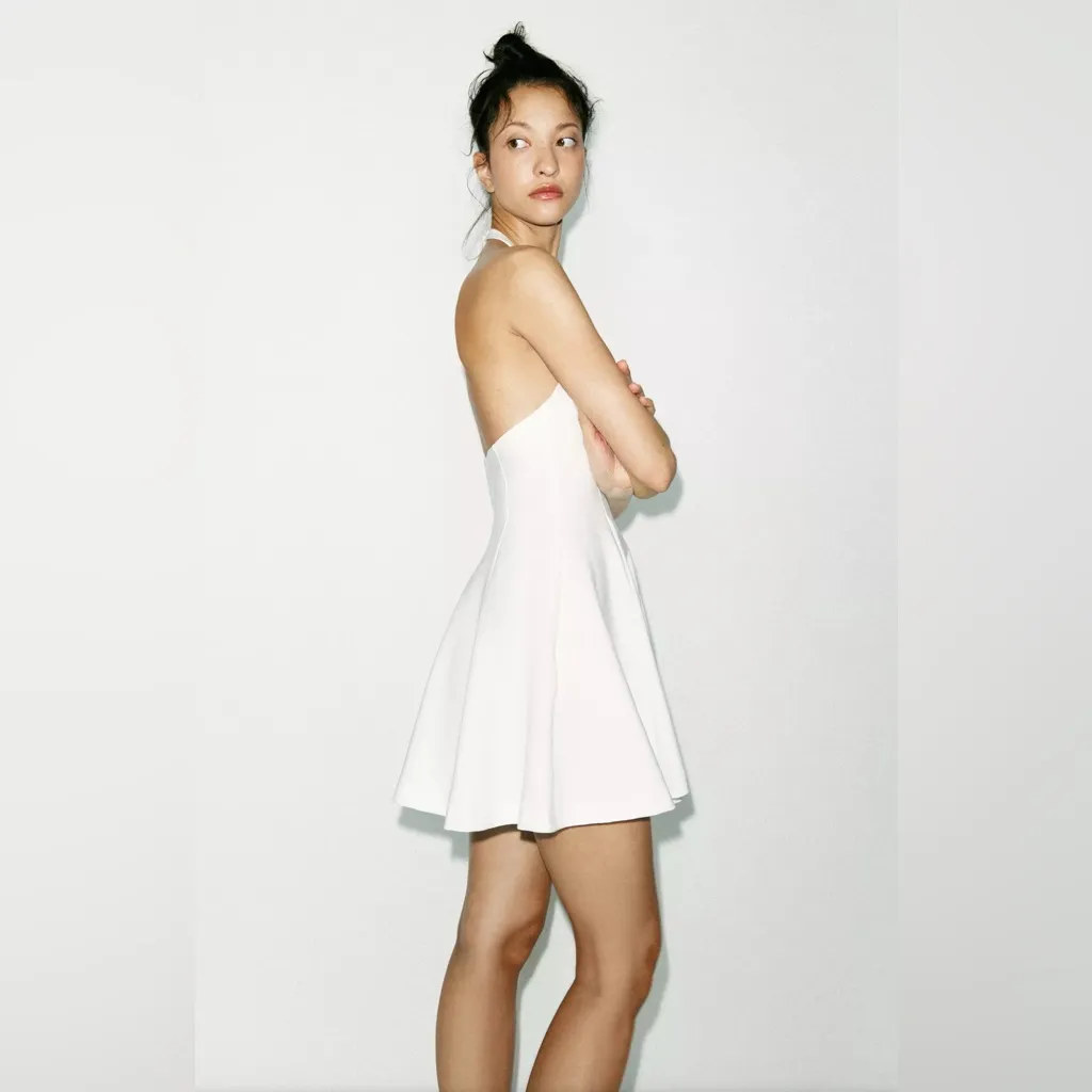 Zara mini godet halter dress - Image 3