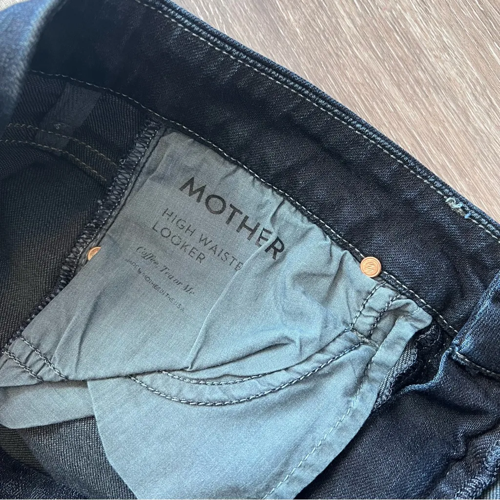 MOTHER the high waisted looker coffee‎ tea or me dark wash Size 27 - Image 7