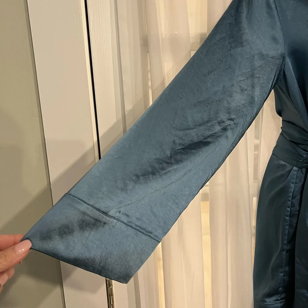 Camila Coelho Priscilla Mini Dress in Blue XS - Image 9