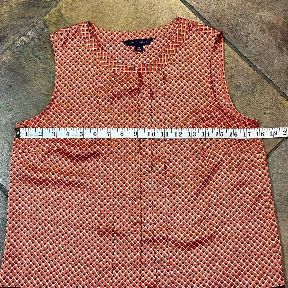 Tommy Hilfiger Women’s Diamond Argyle Tank Blouse Small - Image 7