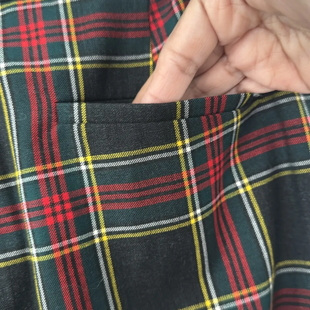 J.Crew Women's Plaid Trousers Ankle Size 10 Office Business Casual Holiday Fall - Image 9