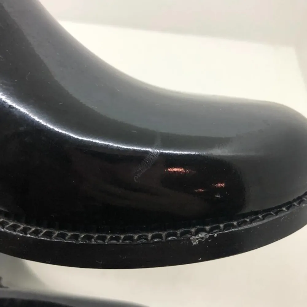 MK Michael Kors Black Silver Charm ankle rubber rain boots logo - Image 7