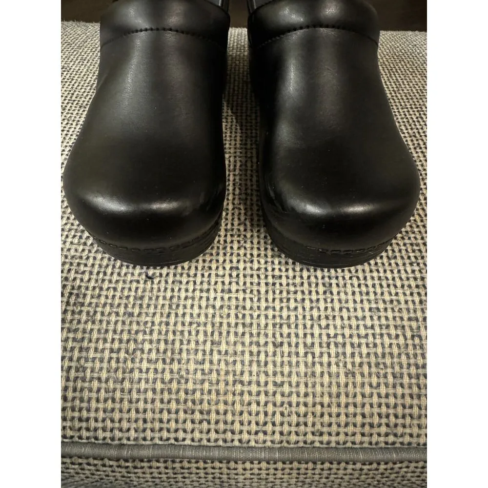 New dansko Professional Black Box LEATHER Women's Clog shoes‎ Sz 42/US 11.5-12 - Image 7