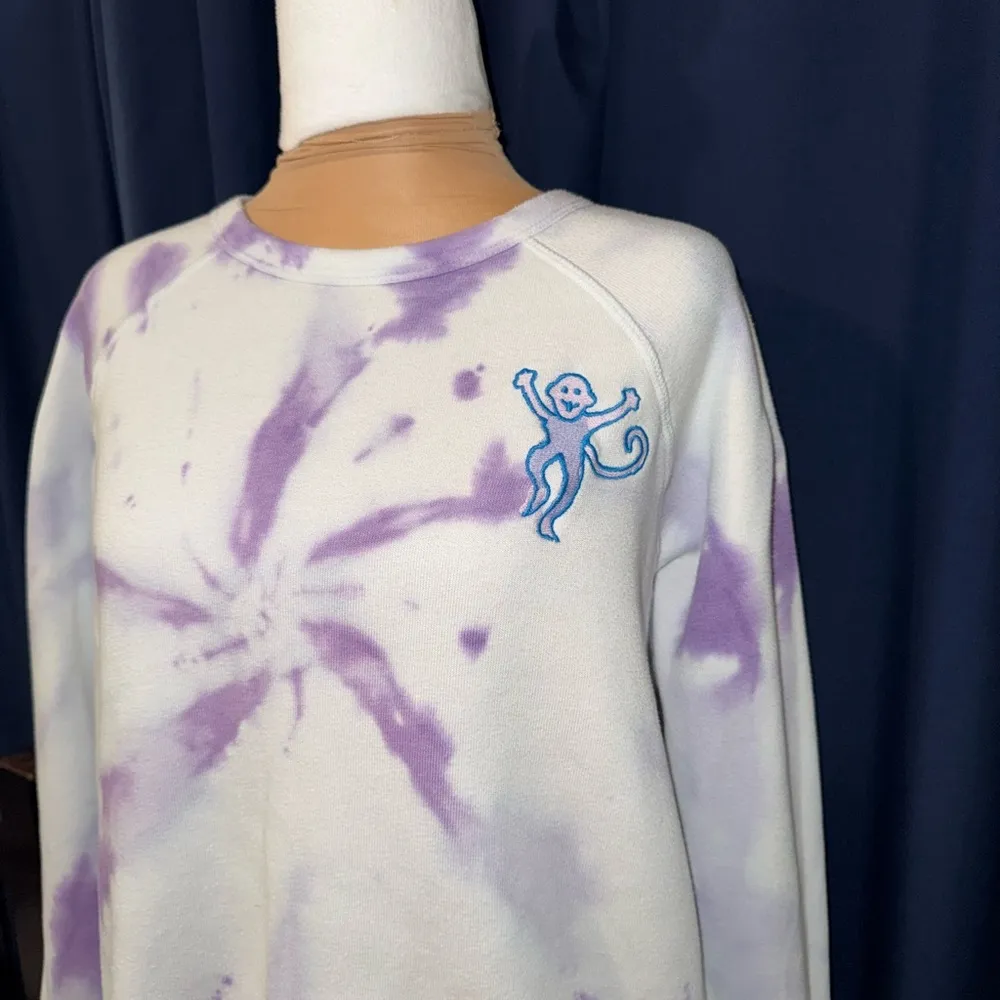 Roller Rabbit  Purple Tie-Dye Sweater - Image 2