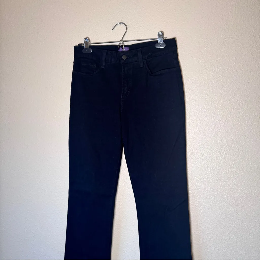NYDJ Black Bootcut Denim Jeans Womens 8 Casual Fall Classic Preppy High Rise - Image 9