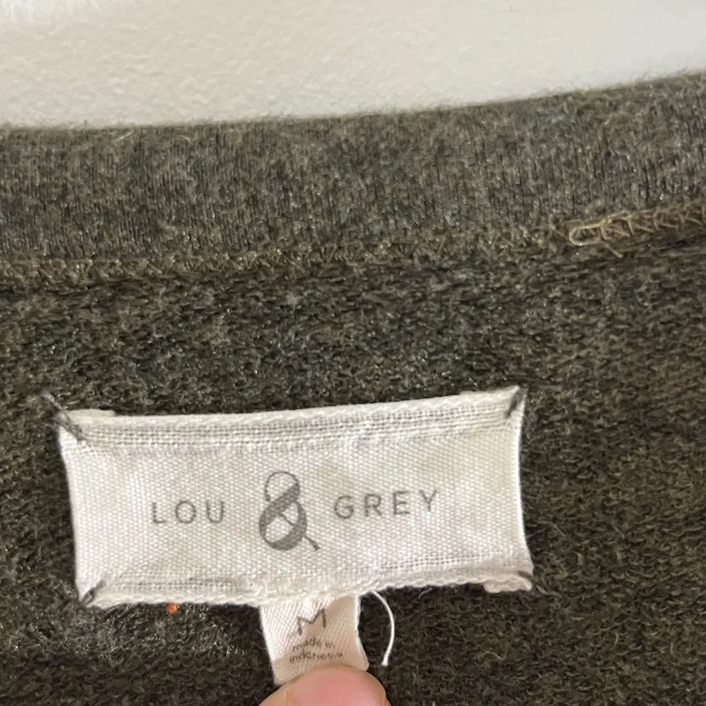 Lou & Grey Olive Green Long Sleeve Dress - Image 3