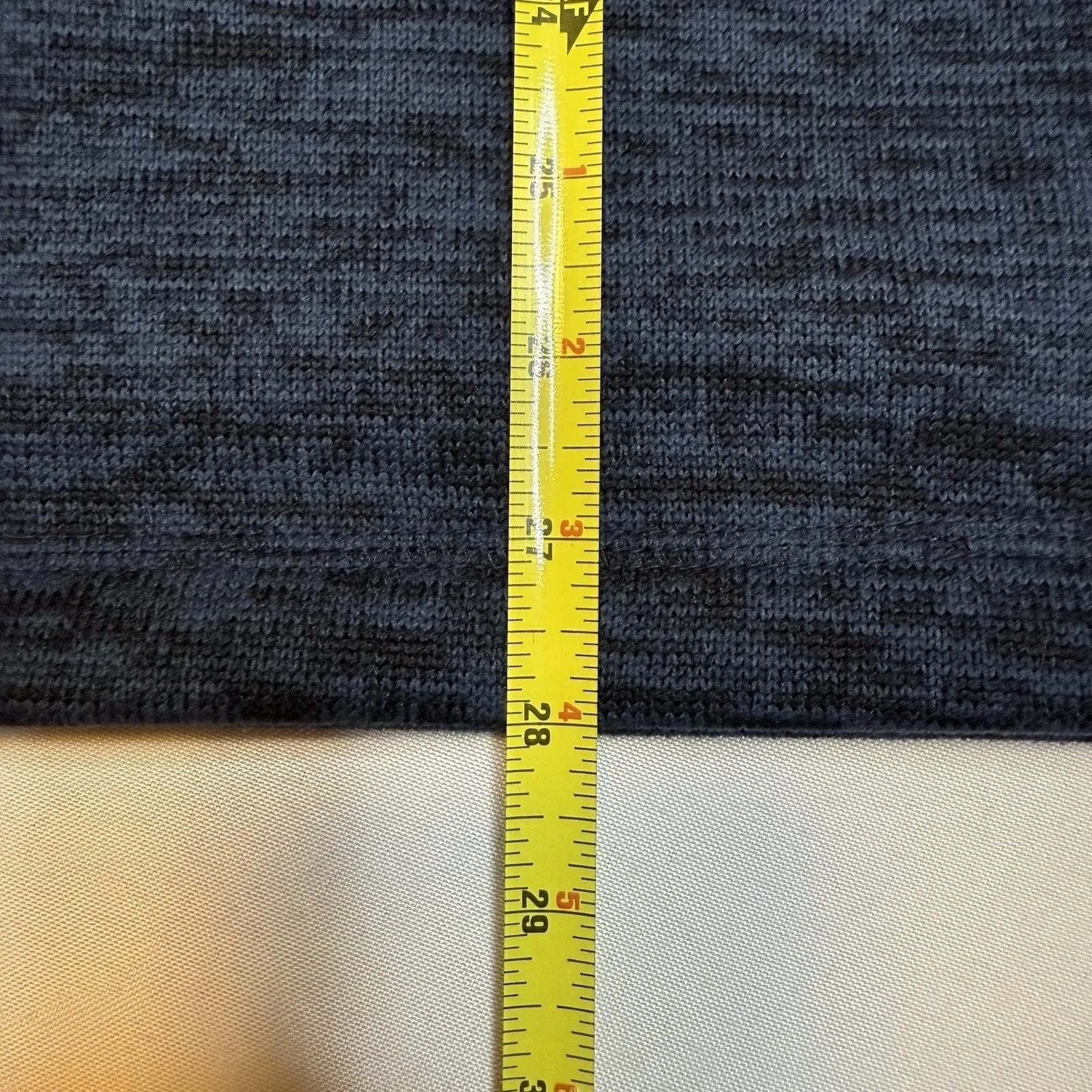 Lands End Vest Sleeveless Jacket Knit Mens Zip Up Navy Blue Trendy Pockets 2XL # - Image 7