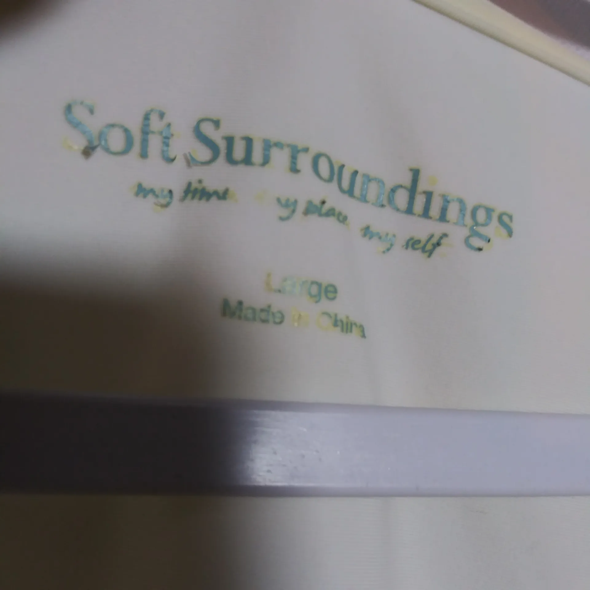 Soft Surroundings Avisa UPF Stretchy Swim Cover Up White Aztec Trim Size L - Image 5