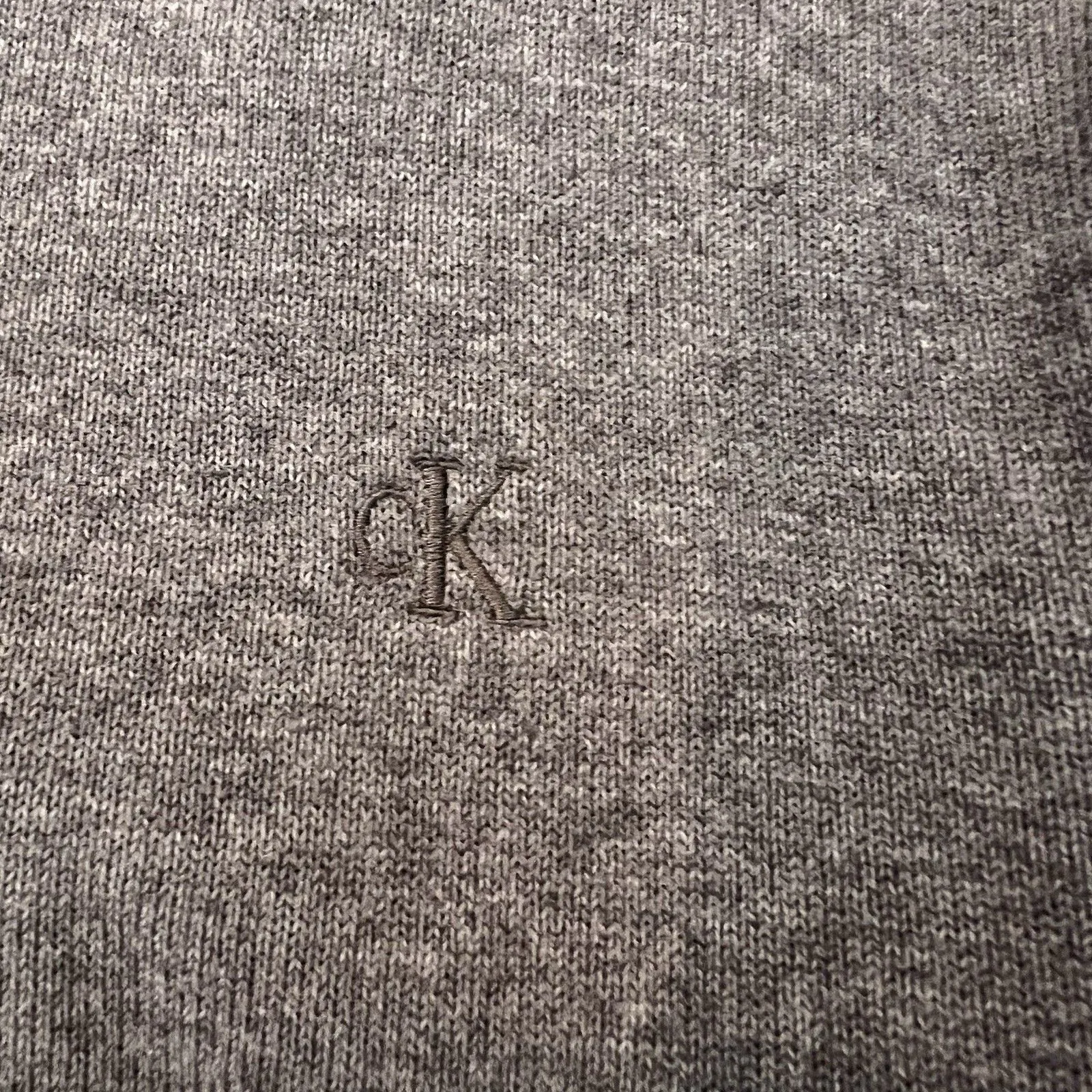 Calvin Klein Cotton Crewneck Sweatshirt Gray Sz Large relaxed comfy casual #54 - Image 2