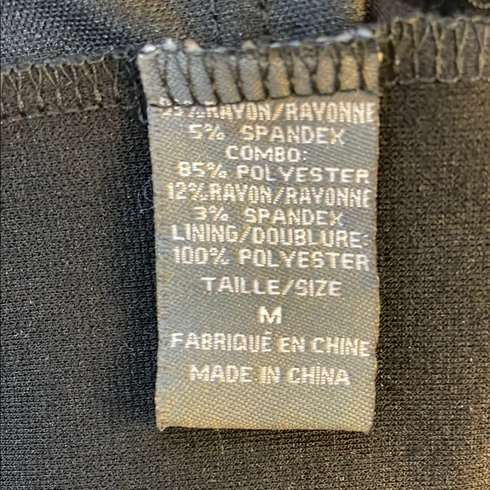 Suzy Sheer Black and Gold Embellished Sequin Cocktail Dress Size Small - Image 9