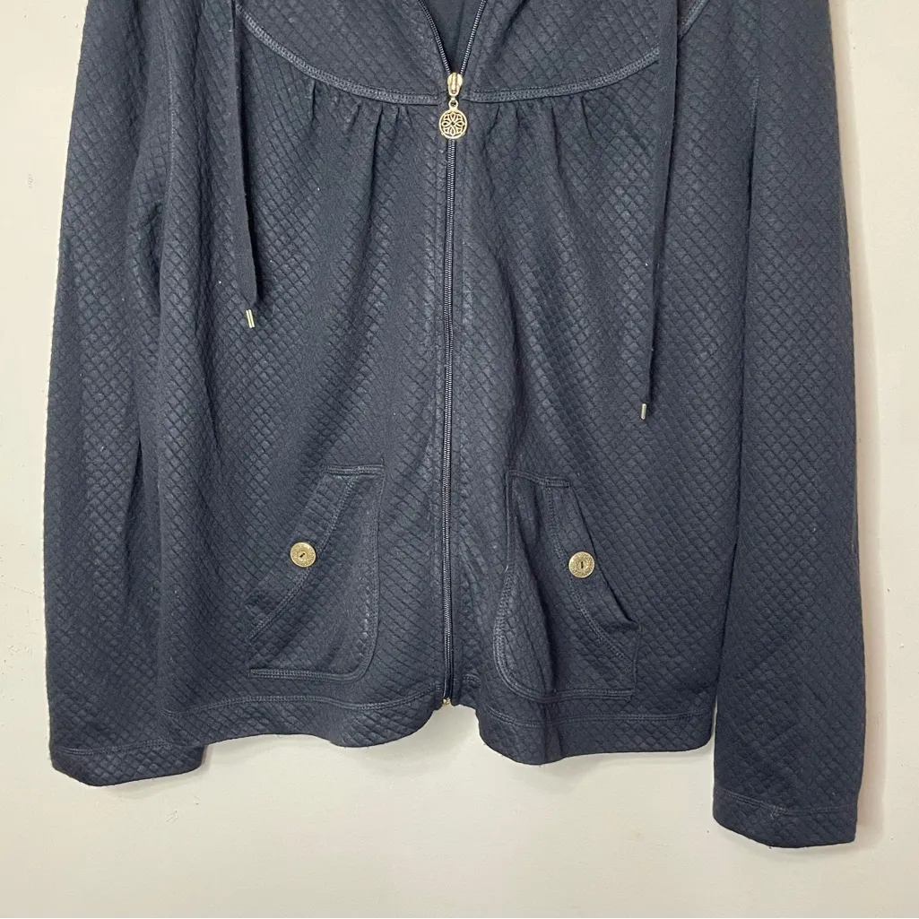 VINTAGE COTTON Black Quilted Full - Image 4