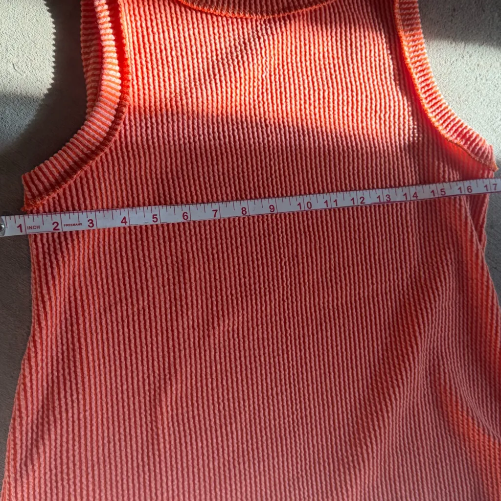 Source Unknown  Knit Tank Top - Orange - Image 12