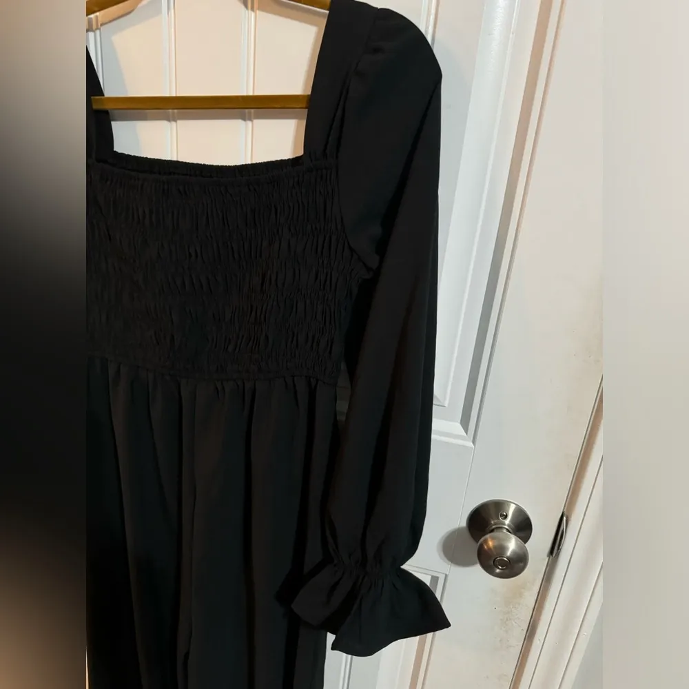 Black Ruffled Sleeve Jumpsuit - Image 3