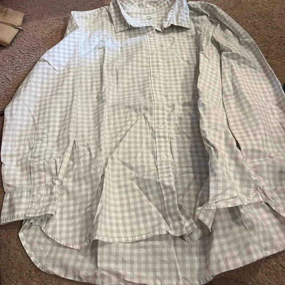 Garnet Hill  plaid button down 8 - Image 5