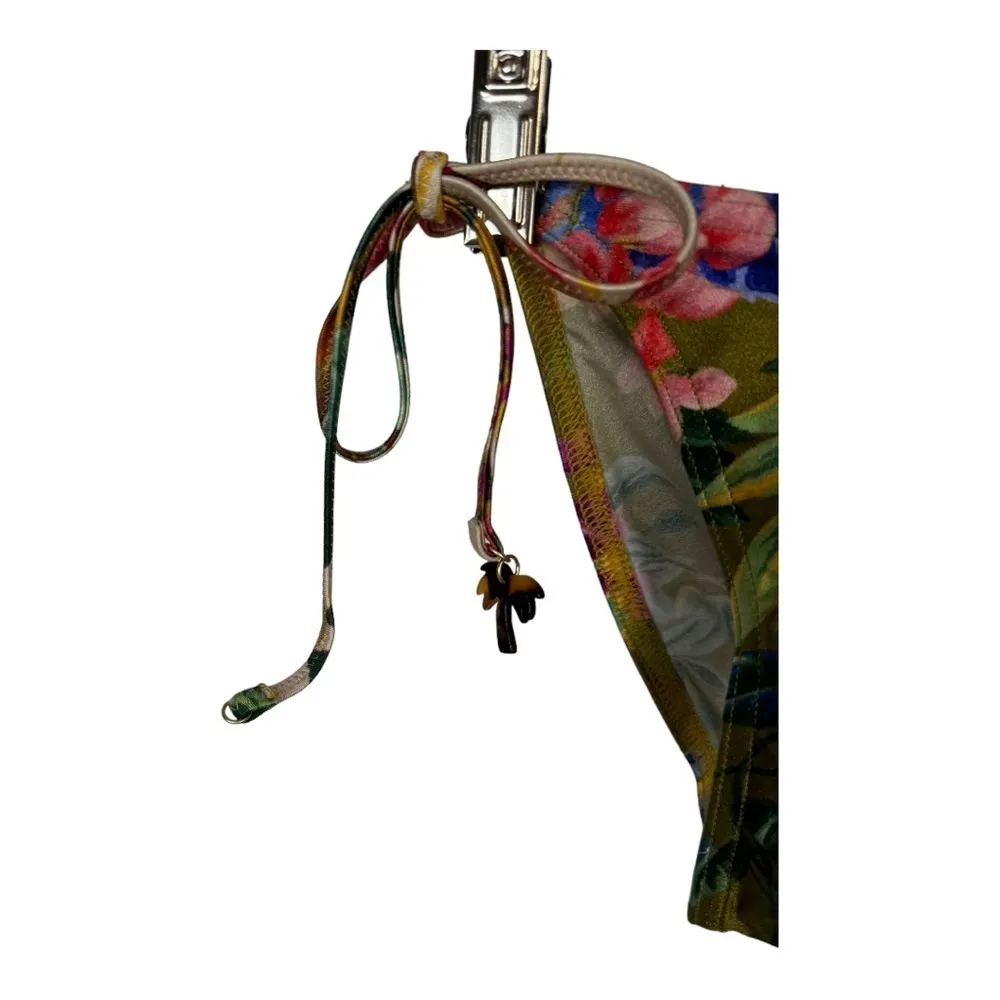 Zimmermann Tropicana Floral Side Tie Bikini Swimsuit Bottoms Size 2-4 New - Image 5