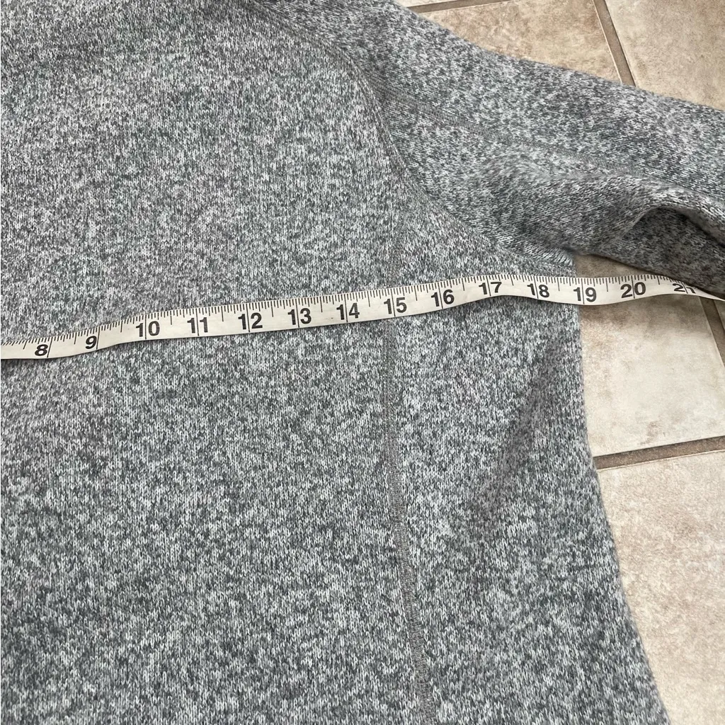 Patagonia Better‎ Sweater Womens Medium Gray 1/4 Zip Fleece Embroidered LOGO!!!! - Image 3