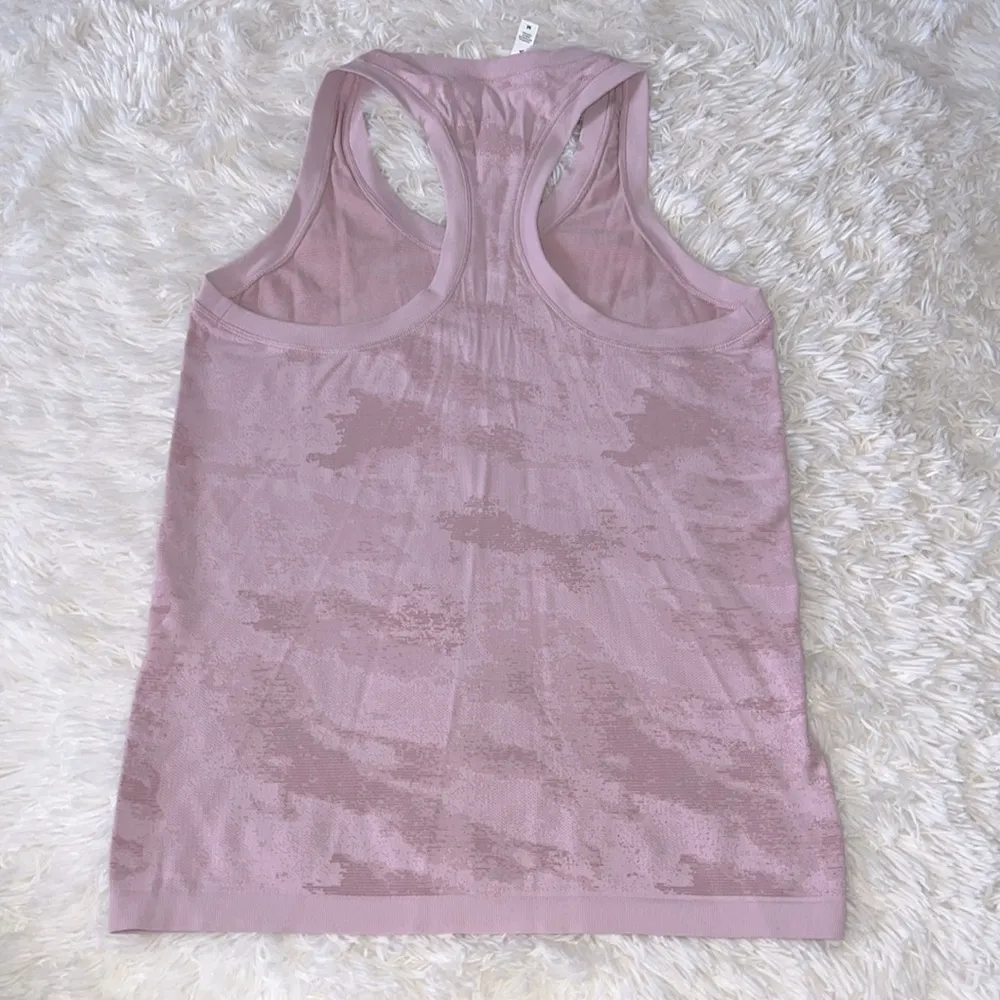 Athleta Momentum Racerback Tank Top Color Pink Camo Size M 16” P2P NWOT - Image 6