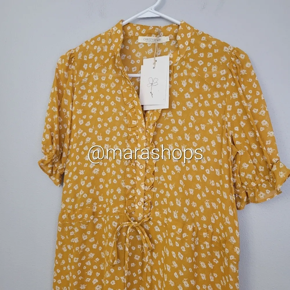 Christy Dawn The Elle Dress Mustard Seed Floral - Image 4