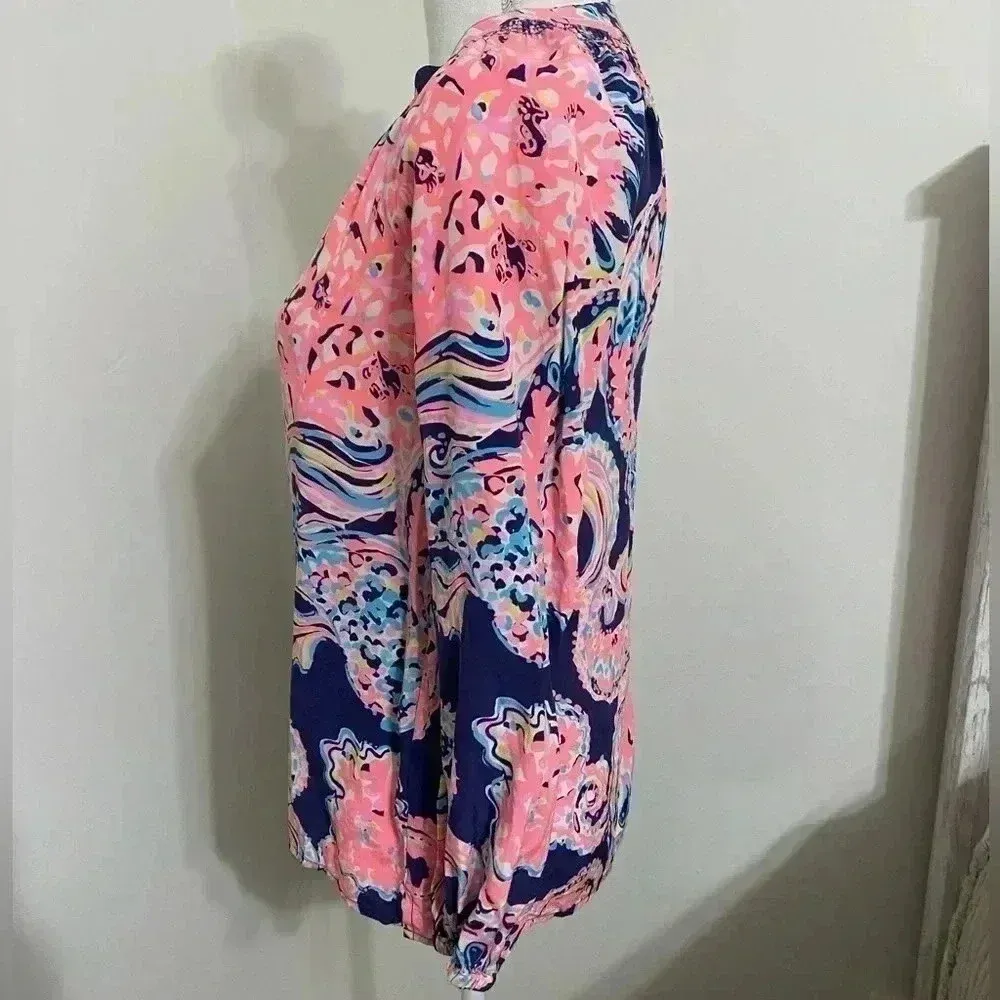 Lilly Pulitzer long sleeve‎ blouse XXS - Image 6
