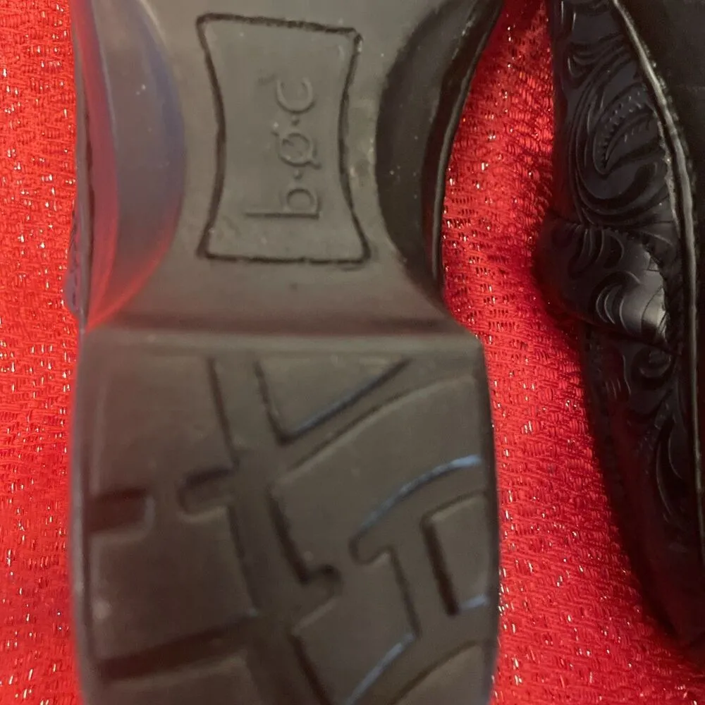 BOC Black Born Concept Clogs Womens Size 9.5 Slip On Shoes Paisley Nurse Mules - Image 13