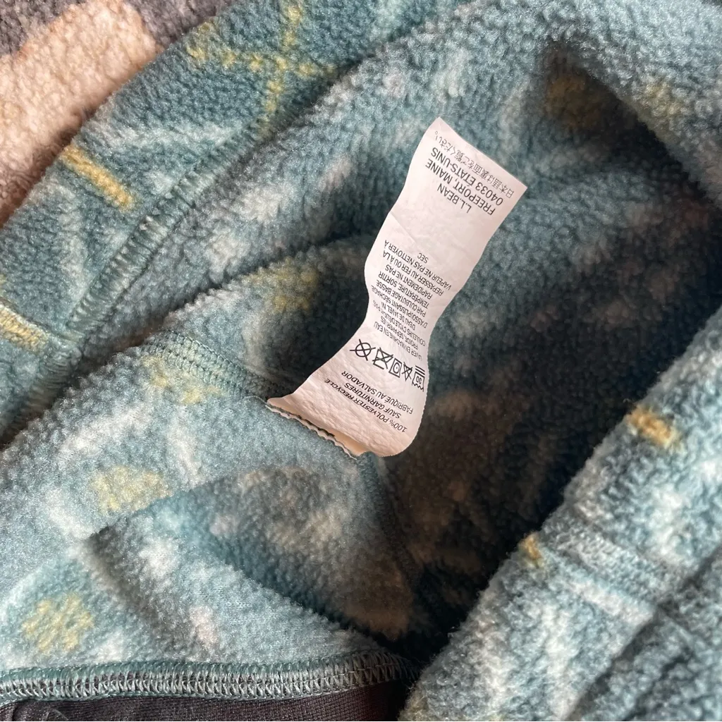 L.L. Bean Blue Patterned Women's Vest Size XS - Image 3