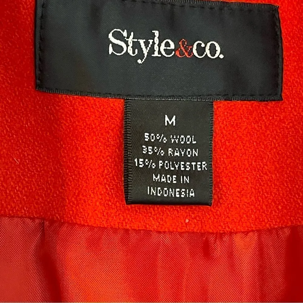 Vintage STYLE & Co. Wool Blend Blazer‎ Jacket w/ Matching Top Included, Medium - Image 6