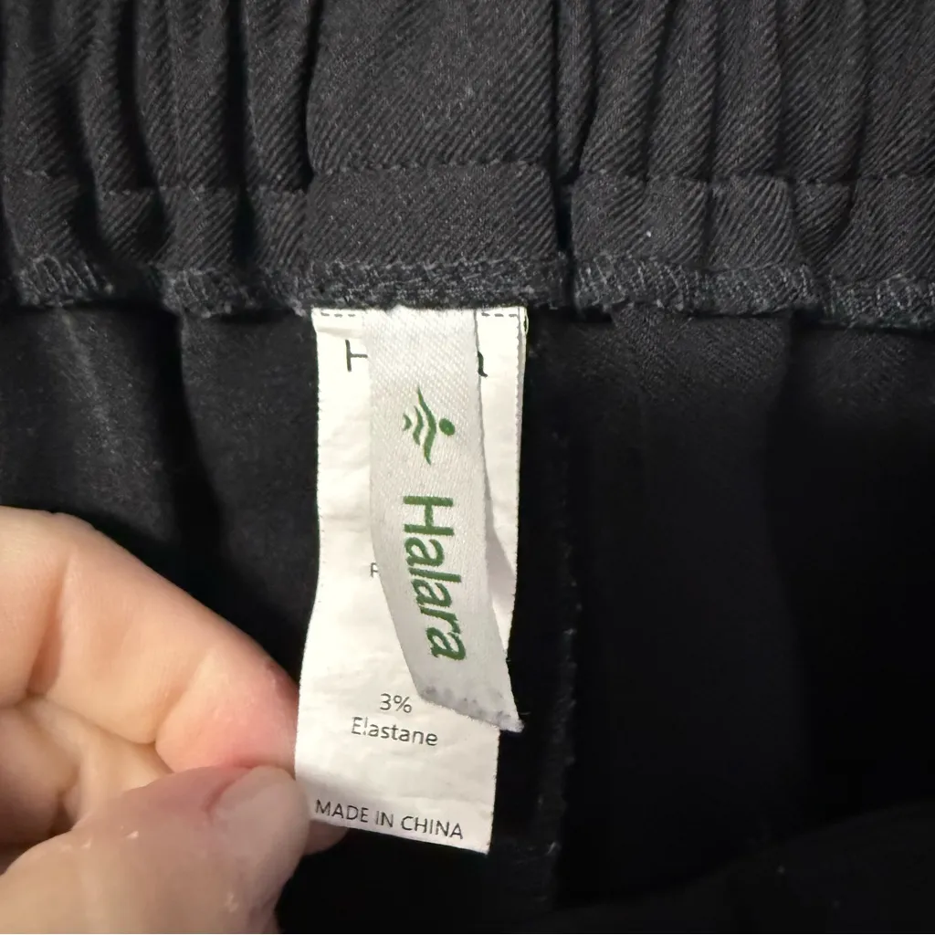 Halara Pull-On Pants Black Trousers Size Large Petite - Image 6